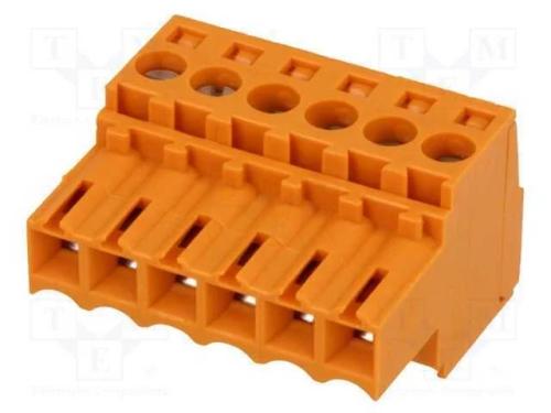 Bloco terminal separável, 3,5mm, faixas: 6, simpl.