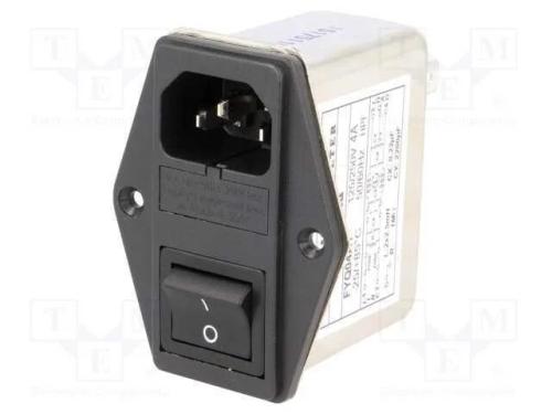 Conector: de alimentação, tomada, macho, 4A, 250V.
