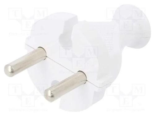 Conector: de alimentação, macho, ficha, 2P, 230VA.
