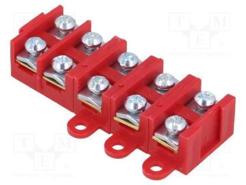 Bloco terminal, terminal parafusado, 1,5÷4mm2, 38.