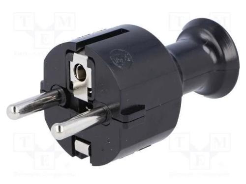 Conector: de alimentação, macho, ficha, 2P+PE, 23.