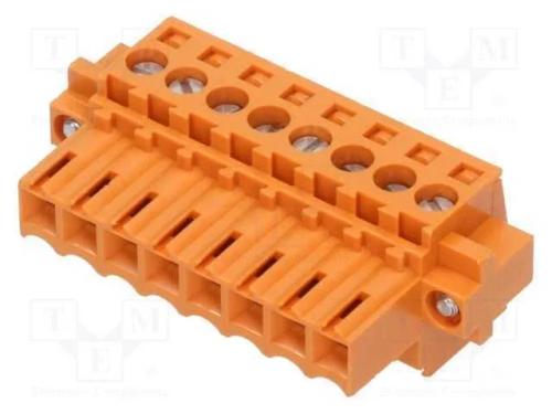 Bloco terminal separável, 3,5mm, faixas: 8, simpl.