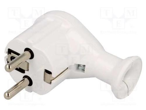 Conector: de alimentação, macho, ficha, 2P+PE, 23.