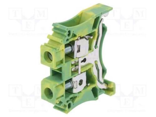 Conector: de carril, DC, 0,5÷6mm2, faixas: 1, bra.