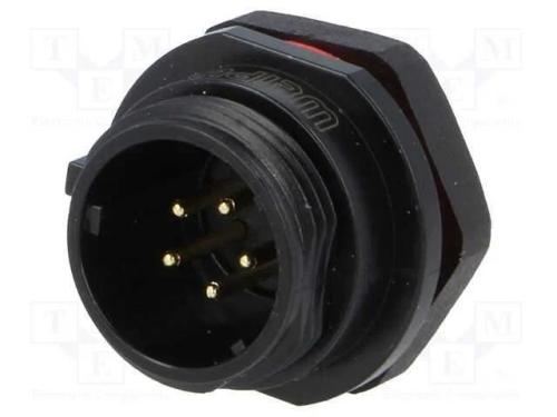 Tomada, SP13, macho, PIN: 5, IP68, 5A, solda, par.