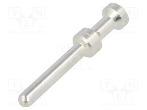 Contacto, macho, liga em cobre, prateado, 1mm2, H.