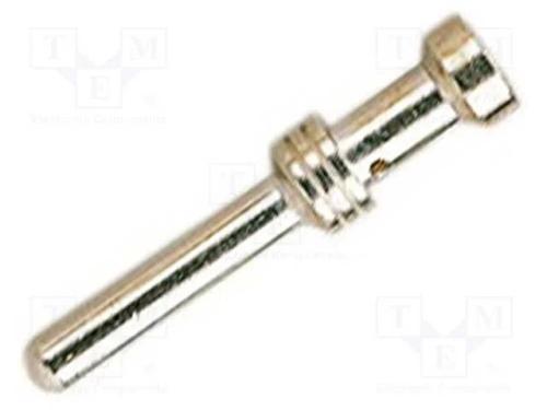 Contacto, macho, liga em cobre, prateado, 1,5mm2,.