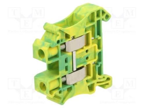Conector: de carril, terminal parafusado, poliami.