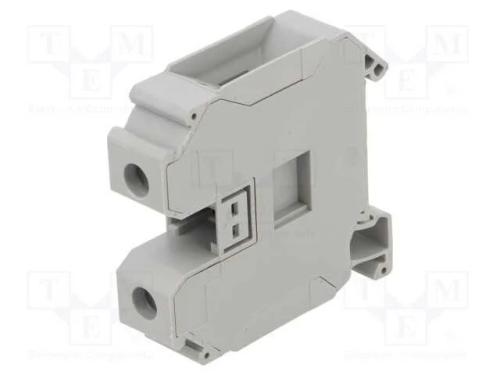 Conector: de carril, terminal parafusado, poliami.
