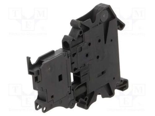 Conector: de carril, terminal parafusado, poliami.