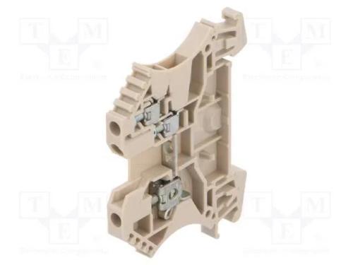 Conector: de carril, 2,5mm2, faixas: 1, braçadeir.