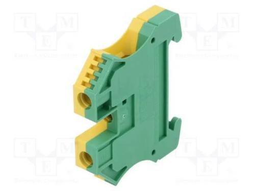 Conector: de carril, 10mm2, faixas: 1, braçadeira.