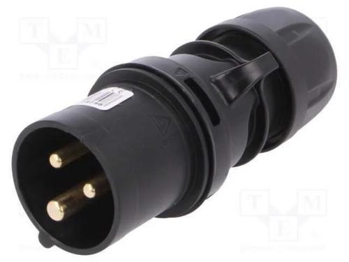 Conector: de Alimentação, Ficha, Macho, 16a, 230v.