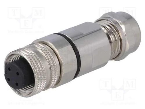 Ficha, M12, Pin: 3, Fêmea, Código A-Devicenet / Canopen, com Cabo