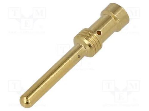 Contacto, macho, liga em cobre, dourado, 2,5mm2, .