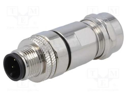 Ficha, M12, Pin: 3, Macho, Código A-Devicenet / Canopen, com Cabo