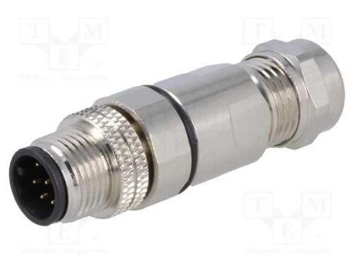 Ficha, M12, Pin: 8, Macho, Código A-Devicenet / Canopen, com Cabo