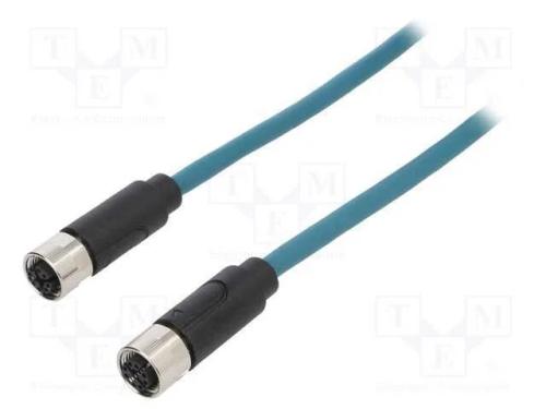 Ficha, M12, PIN: 8, macho, código X-ProfiNET, IP6.