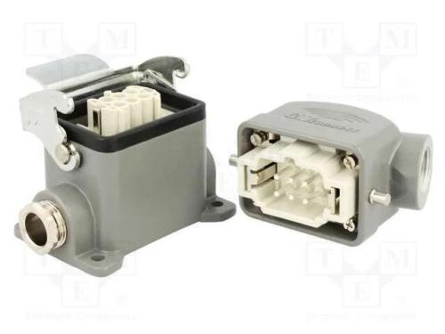 Conector: HDC, macho + fêmea, S-E, PIN: 6, 6+PE, .