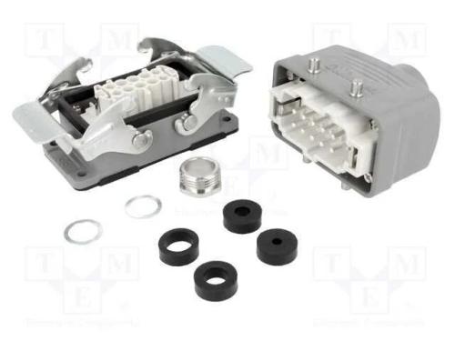 Conector: HDC, macho + fêmea, S-E, PIN: 10, 10+PE.