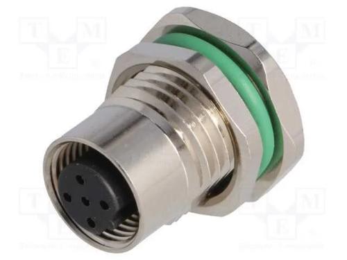 Tomada, M12, Pin: 5, Fêmea, Código B-Profibus, Tht, Ip67, 60v, 4a