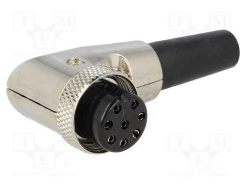 Ficha, de Microfone, Fêmea, Pin: 8, com o Anel Protetor, com Cabo