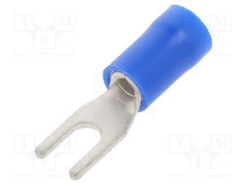 Terminal: terminal forquilha, M3, : 3,2mm, 1,5÷2,.