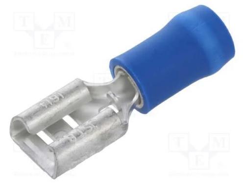 Conetor: plano, 6,3mm, 0,8mm, macho, 1÷2,5mm2, ce.