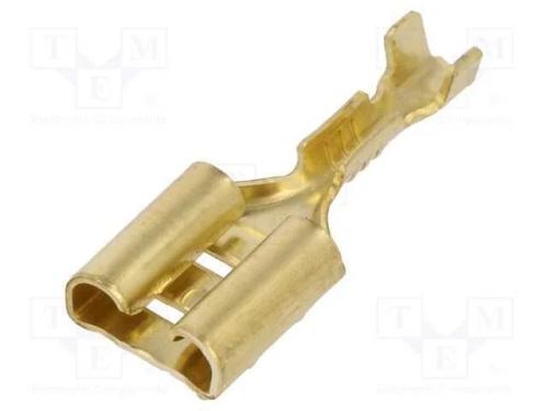 Conetor: plano, 6,3mm, 0,8mm, macho, 0,25÷0,5mm2,.