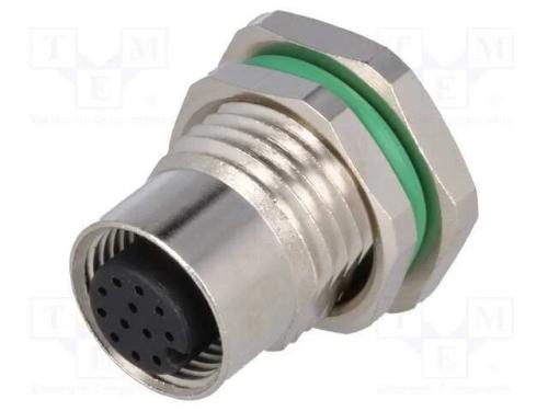Tomada, M12, Pin: 12, Fêmea, Código A-Devicenet / Canopen, Tht