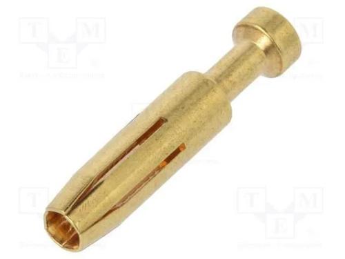 Contacto, fêmea, liga em cobre, dourado, 0,37mm2,.