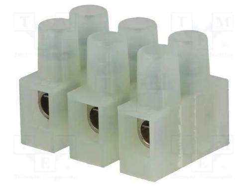 Bloco terminal, terminal parafusado, 2,5mm2, 250V.