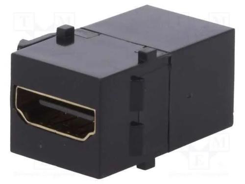 Conector, Tomada, Fêmea X2, Hdmi Tomada X2, Keystone, Dourado
