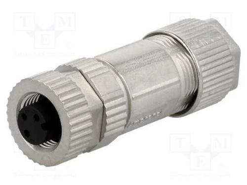 Ficha, M12, Pin: 3, Fêmea, Código A-Devicenet / Canopen, com Cabo