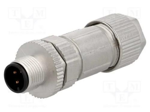 Ficha, M12, Pin: 3, Macho, Código A-Devicenet / Canopen, com Cabo