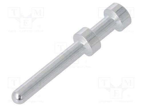 Contacto, macho, liga em cobre, prateado, 0,37mm2.