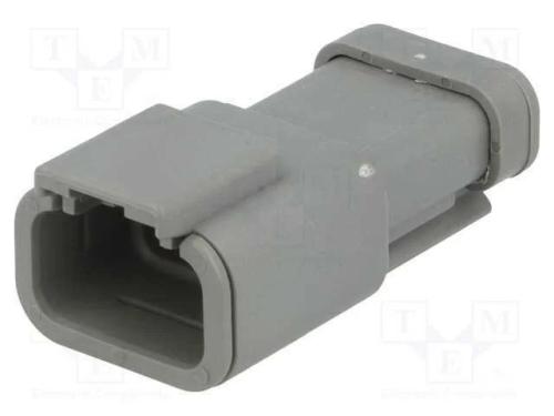Conector: Fio-Fio, Dtm, Macho, Ficha, com Cabo, Pin: 3, Cinzenta
