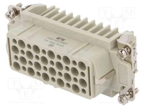 Conector: Hdc, F&ecirc;mea, Hd, Pin: 40, 40+Pe, Tamanho 6, Sem Contactos