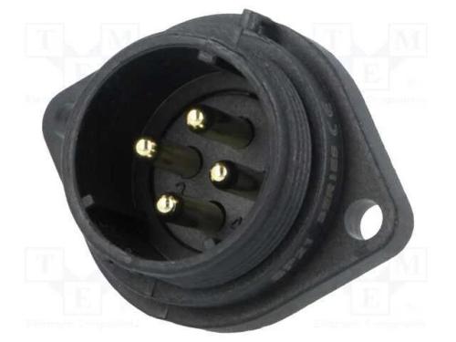 Tomada, SP21, macho, PIN: 4, IP68, 10A, terminal .