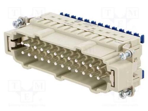 Conector: HDC, inserto de contatos, macho, Han ES.