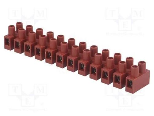 Bloco terminal, terminal parafusado, 6mm2, 400V, .