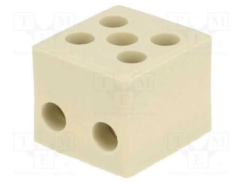Bloco terminal, terminal parafusado, 6mm2, 450V, .