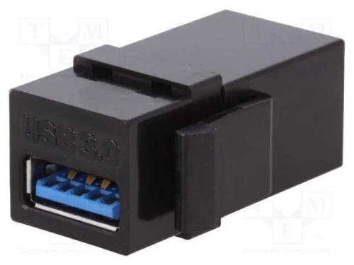 Tomada, Conector, Fêmea X2, Usb a Tomada X2, para Painel,Trinco
