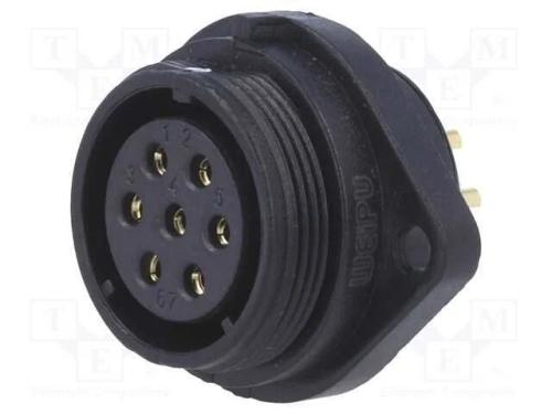 Tomada, SP21, fêmea, PIN: 7, IP68, 15A, solda, 50.
