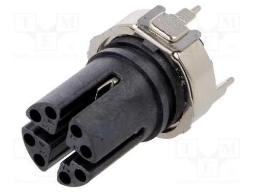 Tomada, M12, Pin: 8, Fêmea, Código X-Profinet, para Pcb, Smt, 50v
