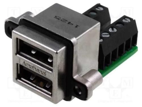 Tomada, Usb A, Musb, para Painel,Roscado, Terminal Parafusado