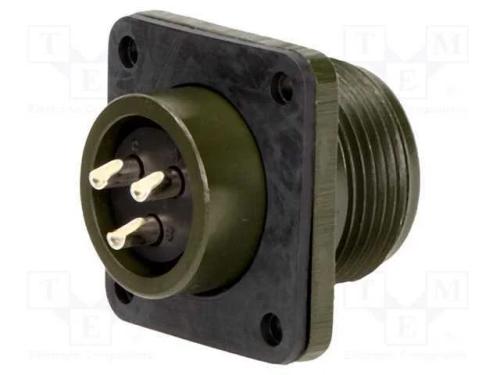 Conector: redondos, tamanho 14S, MS/DS, liga de a.