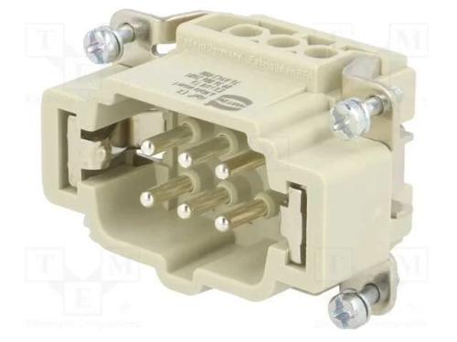Conector: HDC, inserto de contatos, macho, Han Ex.