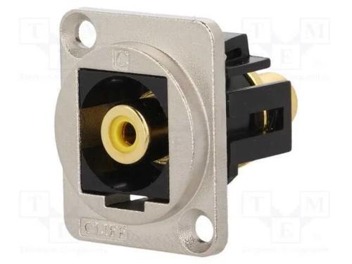 Conector, Tomada Rca,Em Ambos Os Lados, Norma Xlr, 19x24mm, Ft