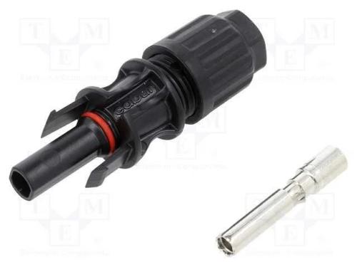 Conector: solares, fêmea, 10mm2, com as ligações,.